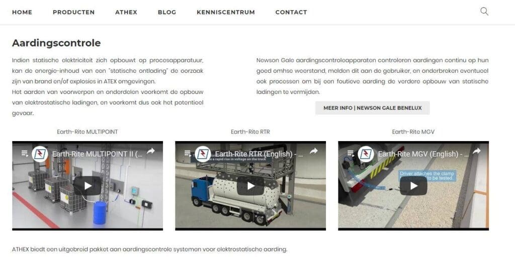 Article image of: Overzichtspagina aardingscontrole statische elektriciteit