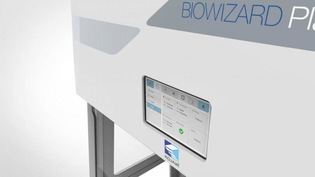 Article image of: Touch screen op Kojair biosafety cabinets