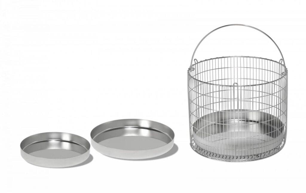 Article image of: Collection trays for the loading baskets of Systec autoclave