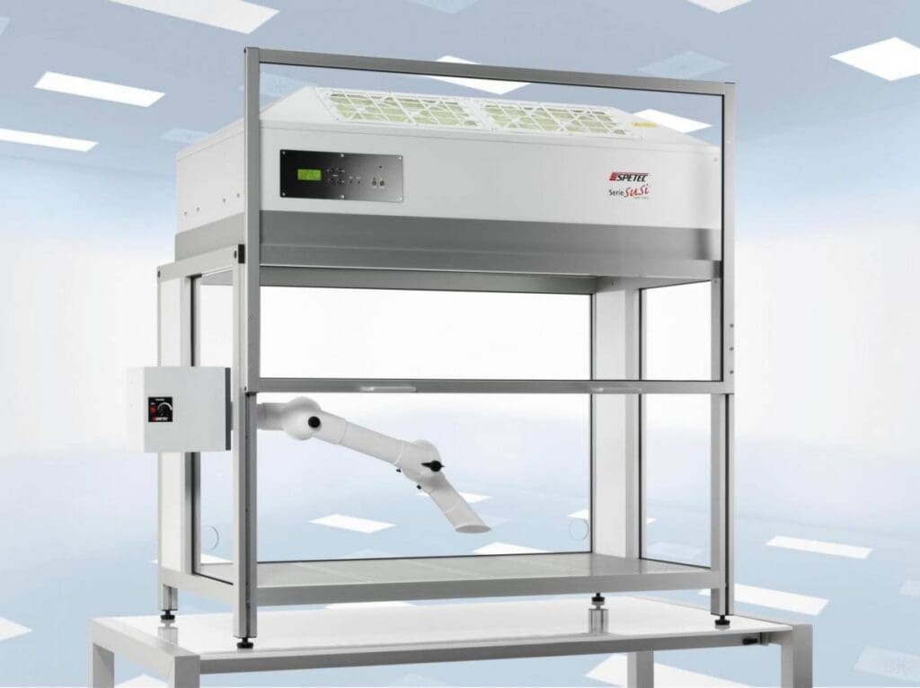 Clean room box with integrated extraction Labinsights