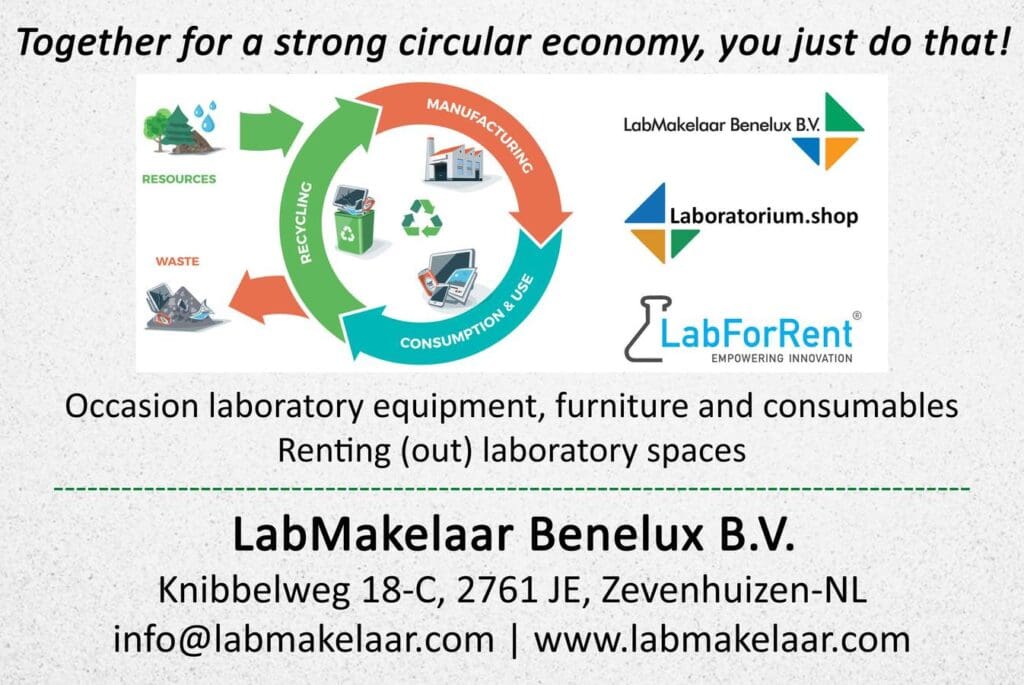 Article image of: Labmakelaar, Specialist in re-Use of lab materials