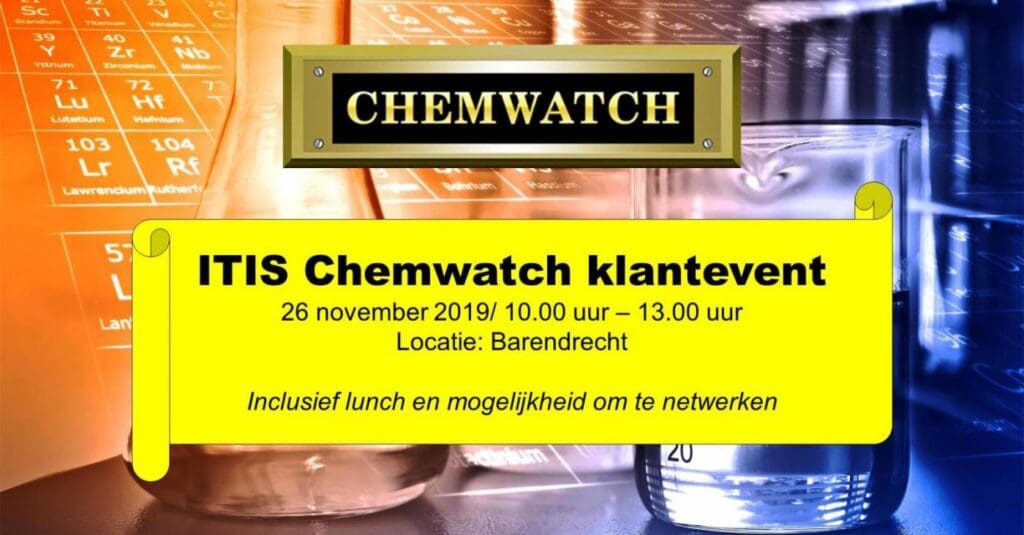 Article image of: Chemwatch klantevent van ITIS