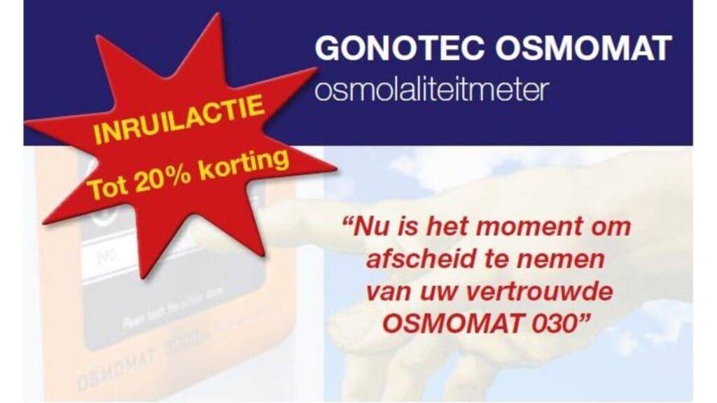 Article image of: Inruilactie Gonotec Osmomat 030 bij aanschaf Osmomat 3000