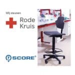 Article image of: Steun het rode kruis met een labstoel