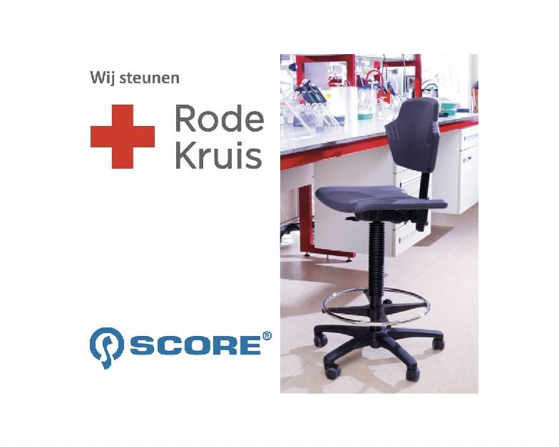 Article image of: Steun het rode kruis met een labstoel