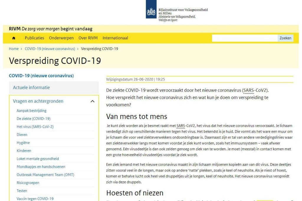 Article image of: Corona: de grote druppels daar gaat het om