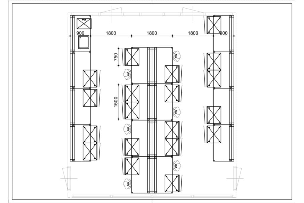Article image of: Labinrichting conform COVID-maatregel