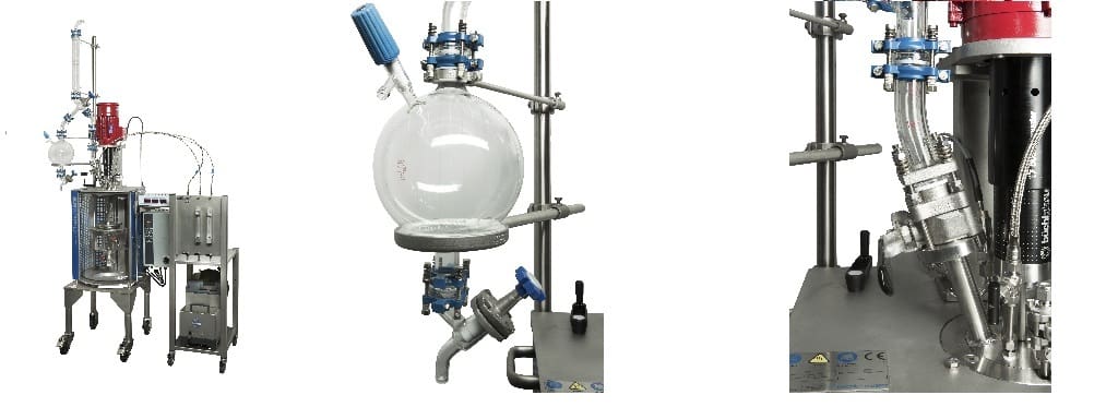 Article image of: Reactor system for polymerisation with distillation set-up
