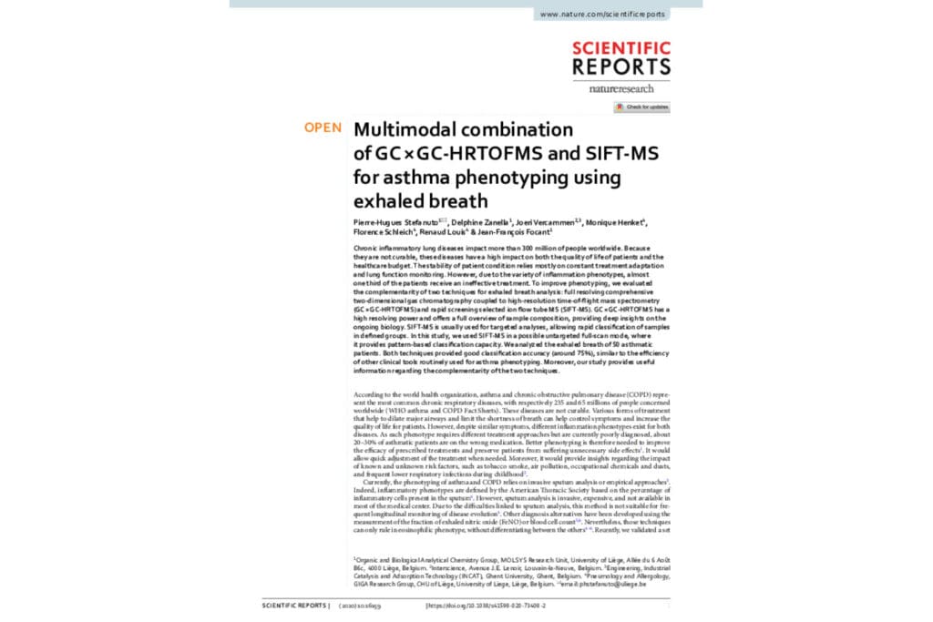 Article image of: Binnen 2 minuten biomerkers in adem analyseren