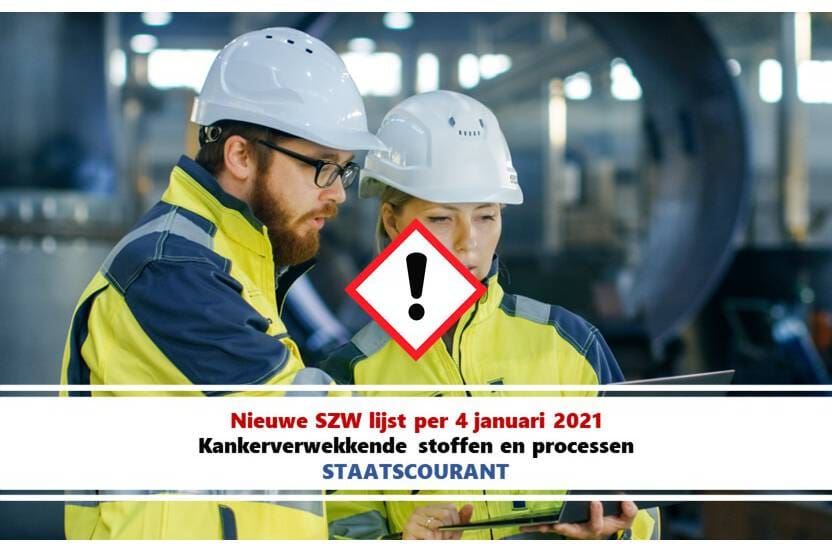 Article image of: Nieuwe SZW lijst per 4-1-2021 (Staatscourant)