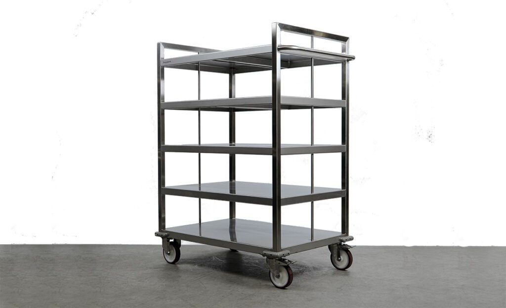 Article image of: RVS transportwagens op maat voor het lab