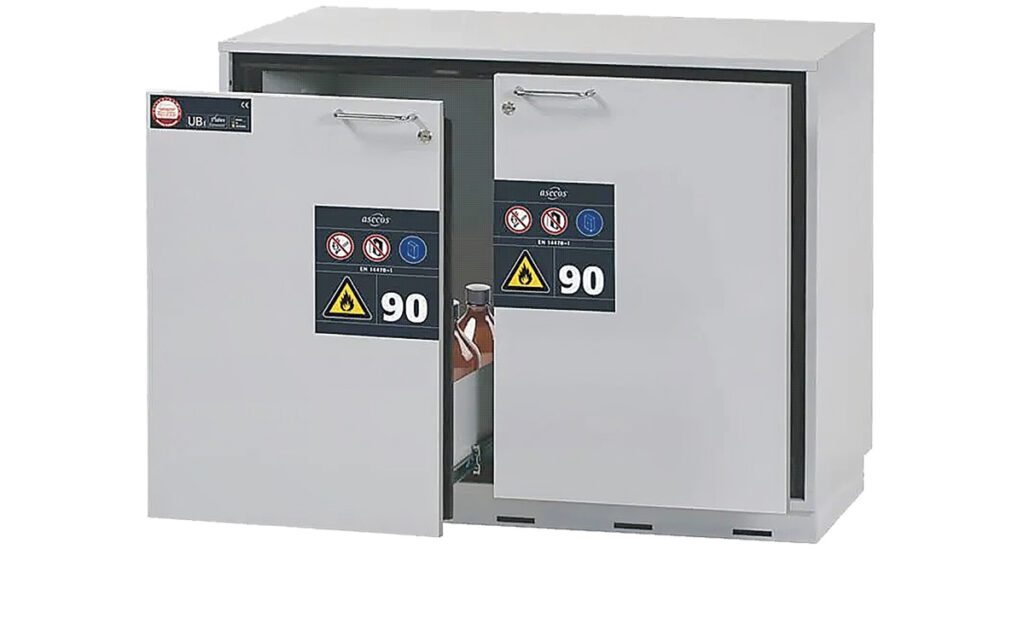 Onderkast met 90 minuten brandwerendheid: veilige en ruimtebesparende opbergoptie voor gevaarlijke stoffen