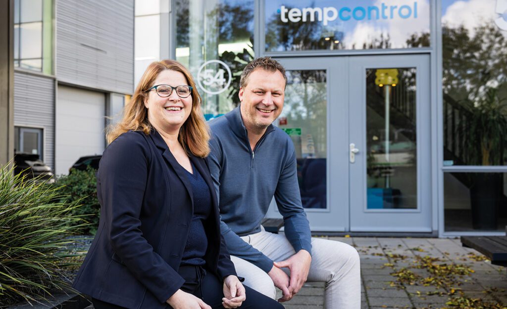 Marlies Smits en Stefan van den Bos vormen de directie van het Nootdorpse familiebedrijf Tempcontrol