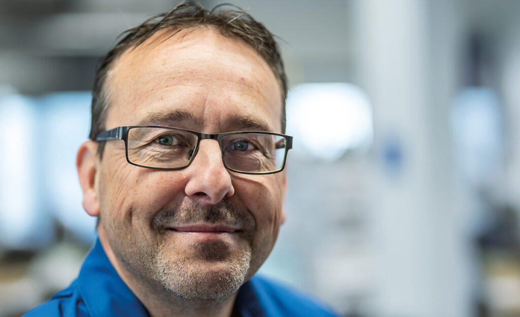 Edwin Cramer: “We use Oxford Instruments’ benchtop MQC+23 NMR analyser to measure solid fat content.”