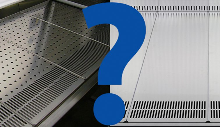 Een geperforeerd of gesloten werkblad in je laminaire flowkast