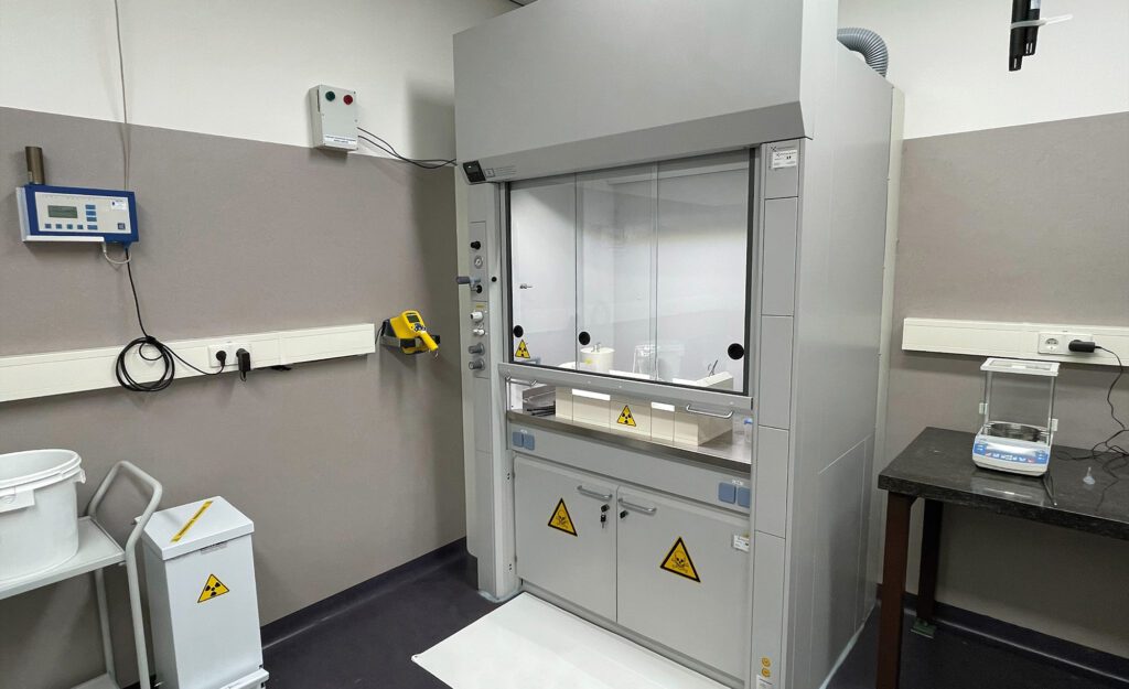 Het nieuwe radionucliden-laboratorium